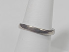 Estate  Sterling Silver Wave Diamond Band Size 7 — photo 4