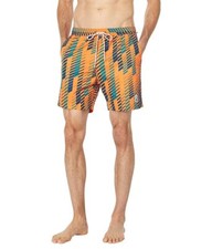 Psycho Bunny 294521 Dockray Swim Trunks, TANGELO, Size S