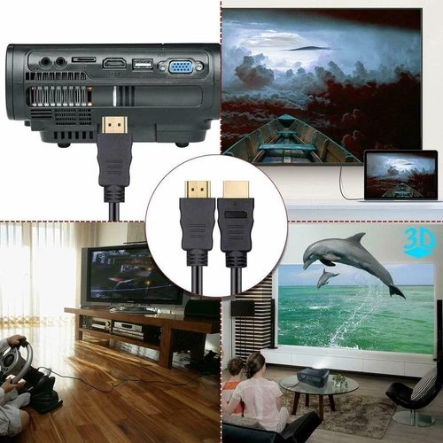 HDMI KABEL 5 Fuß 1,5 m HIGH-SPEED für 4K BLURAY DVD PS3 HDTV XBOX LCD TV LAPTOPS a - Bild 3 von 4