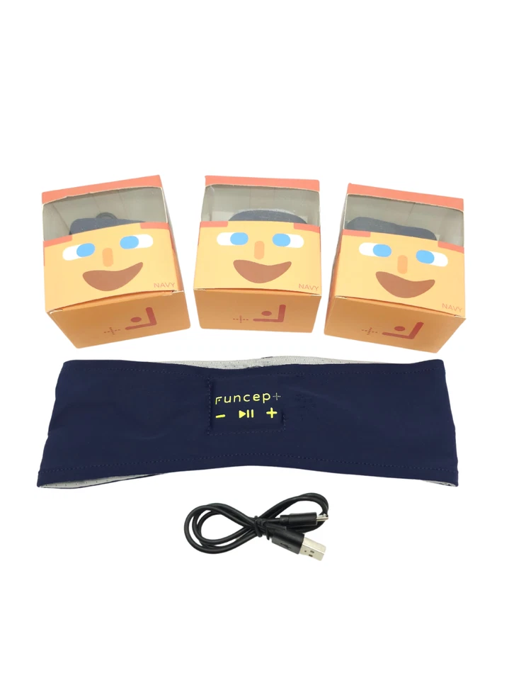 Комплект из 3 беспроводных наушников на наголовной ленте Funcept Bluetooth для сна с моющимся микрофоном - Изображение 3 из 4