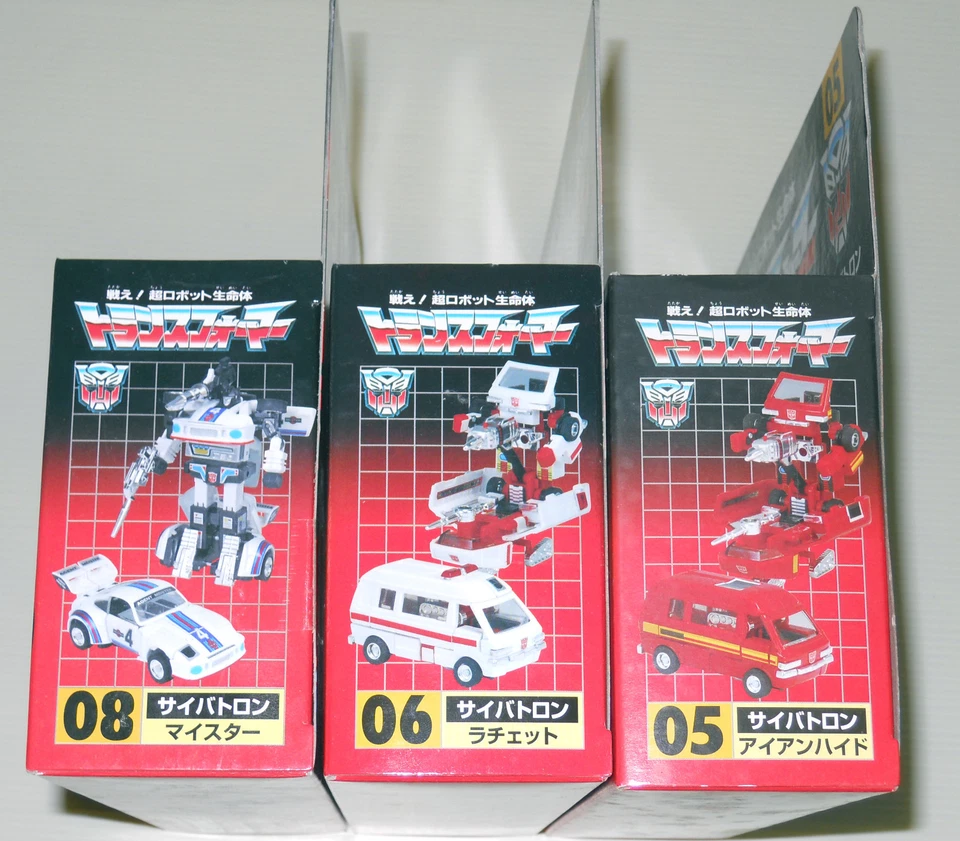 Transformers G1 IRONHIDE RATCHET MEISTER JAZZ Takara Encore Brand New Figure Lot - Image 3 of 4