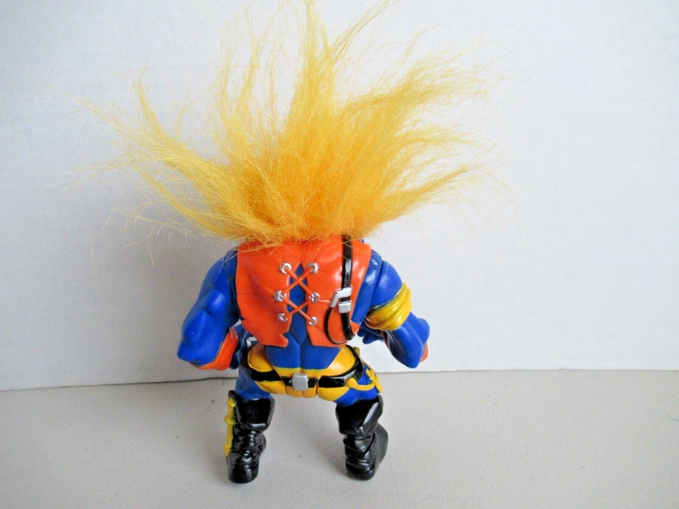 1992 Applause Troll Warrior Thorbjorg The Trapper Action Figure Blue Troll - Image 3 of 3
