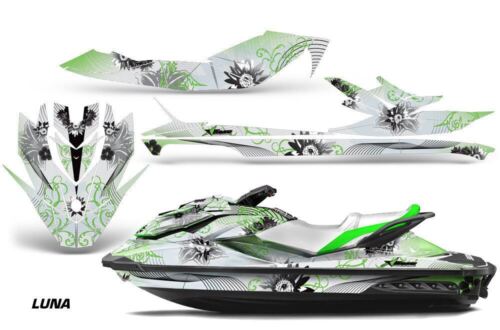 Kit graphique jet ski enveloppement autocollant pour Sea Doo GTI/GTR/GTS HD 2011-2018 VERT LUNE - Photo 1 sur 2