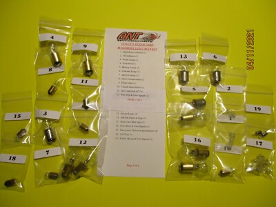 1970 MOPAR DODGE DART INTERIOR & EXTERIOR LIGHT BULB KIT   26PCS