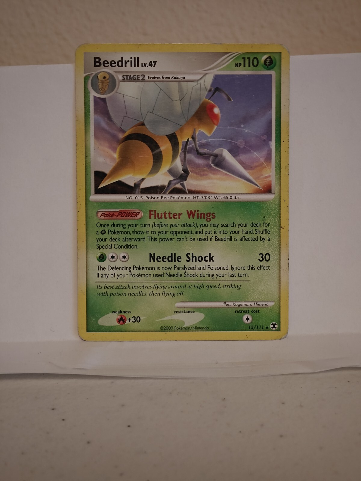 Pokémon TCG Beedrill Rising Rivals 15/111 Regular Rare