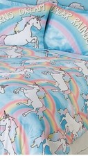 Justice Girls Unicorn Comforter Sets Queen 7 Piece Bed in a Bag