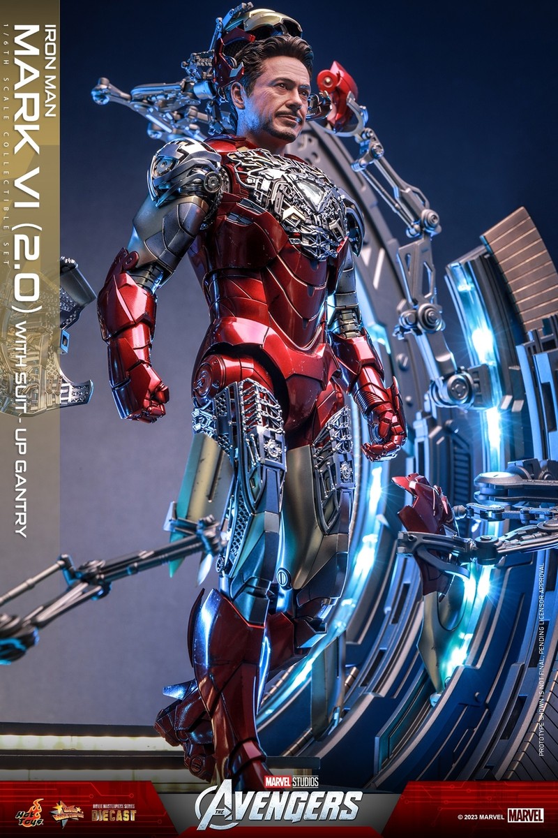 HotToys HT 1/6 MMS688-D53 Iron Man Mark VI Figure With Suit HotToys HT 1/6 MMS688-D53 Iron Man Mark VI Figure With Suit