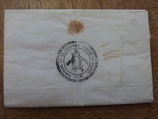 Lettre Paroisse de la Verdiere pour Melle Forbin d’Oppede 10 juillet 1849