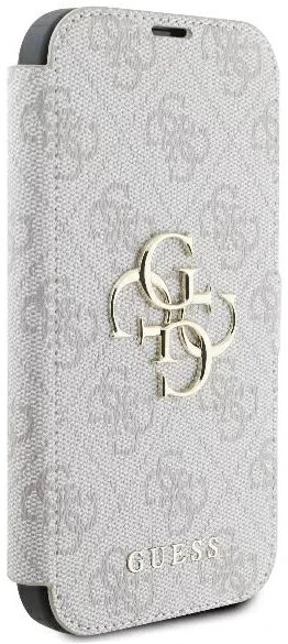 Genuine Guess Book Case 4G Metal Logo Impact for iPhone 16 Pink - Image 2 of 4