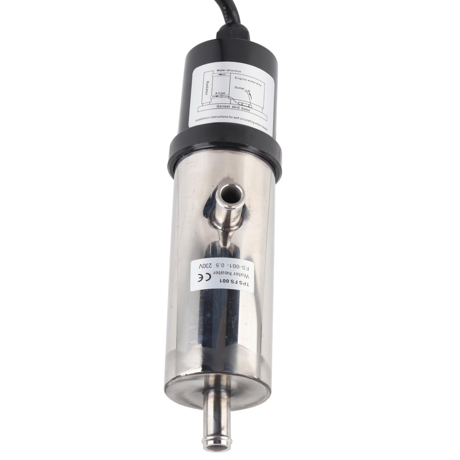 Engine Block Heater Diesel Generator Coolant PreHeater 500W SelfCirculating 230V