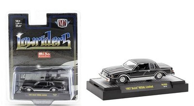 M2 Machines 1/64 Scale Buick Regal 1987 Black Lowrider Regal Lowriders Mijo Excl