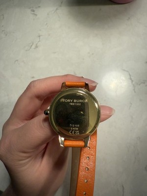 Tory Burch Collins Orange Double Wrap Gold Case 32mm Quartz White Dial Watch Tory Burch Women main image 2