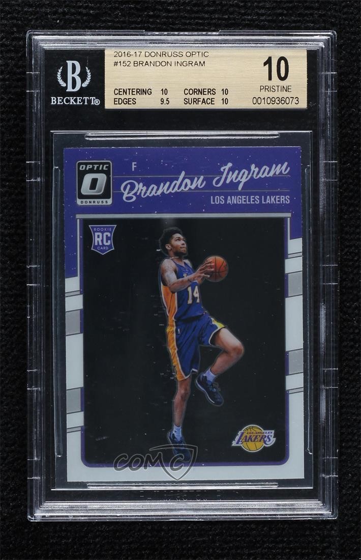 2016-17 Panini Donruss Optic Brandon Ingram #152 BGS 10 PRISTINE 6fs
