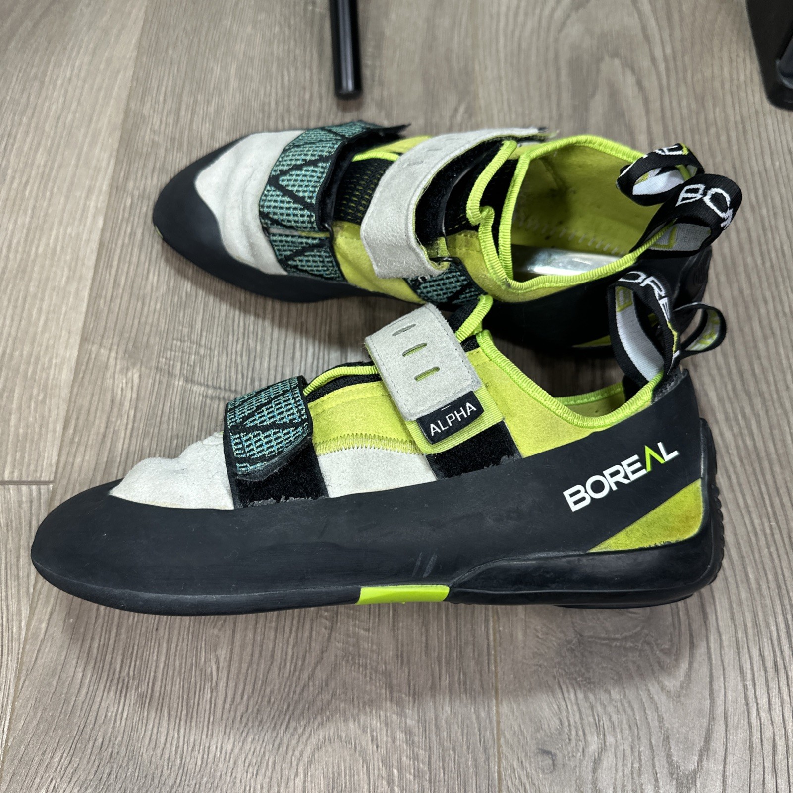 Zapatos de Escalada Boreal Alpha Talla 8 EE. UU./Talla 7 Reino Unido Verde Negro Muy Usados