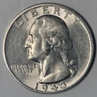 1943-S Washington Quarter - Brilliant Uncirculated condition - 90% Silver