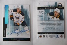2014-15 Upper Deck Premier Platinum Autographs Zemgus Girgensons auto 1/1 LATVIA