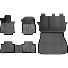 Aomsazto Floor Mats Cargo Liner Backrest For Toyota Venza 2021-2025 Rav4 Hybrid