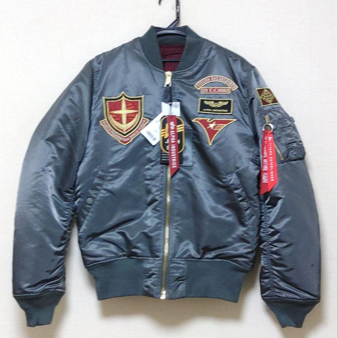 ALPHA×STRICT-G MA-1 Flight Jacket Mobile Suit Z Gundam Titans