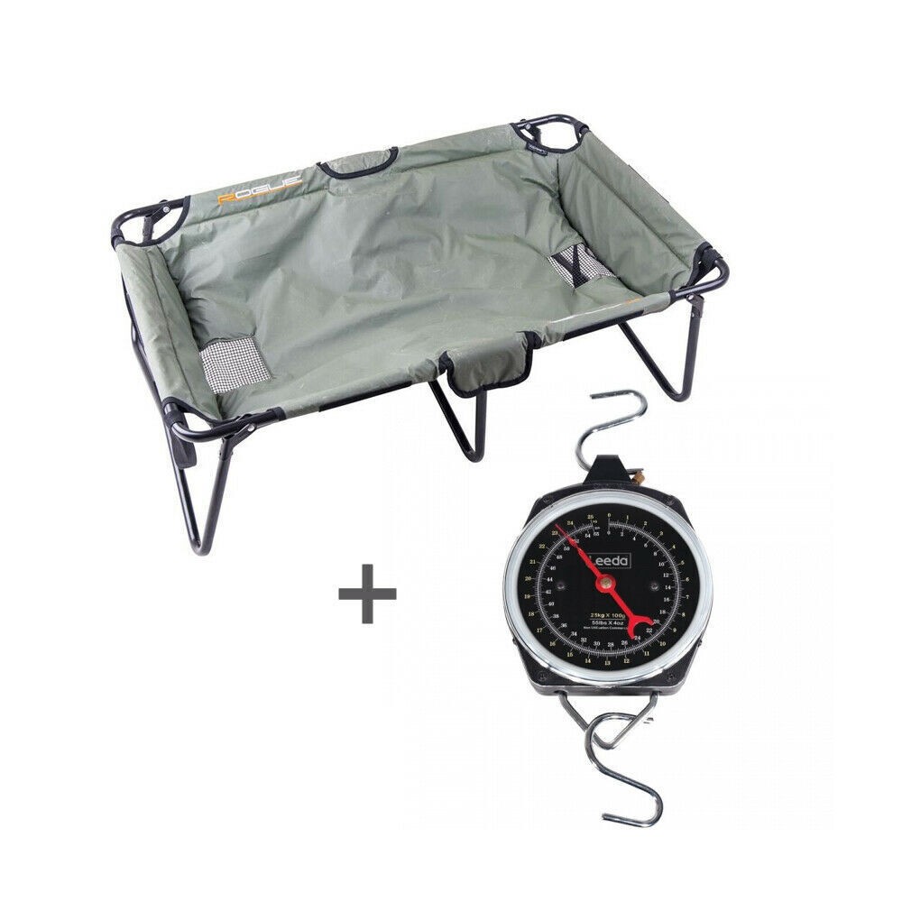 LEEDA Rogue Carp Cradle PLUS Leeda 25kg 50lb Dial Scales RRP £86.99