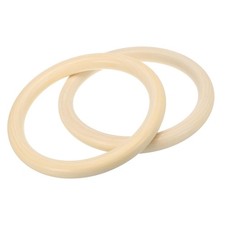 2 Pcs 140 Mm/5.5 Inch Wooden Ring for Crafting, Natural Wood Ring without Paint