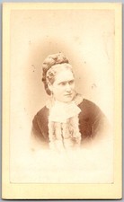 CDV Circa 1870s Bradnee Gorgeous Lady In Dress Torquay England