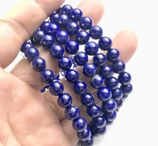 Lapis lazuli natural s power s bracelet 8mm ball AAAA