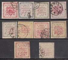 Iran - Mail 1902 Yvert 147/56 Used