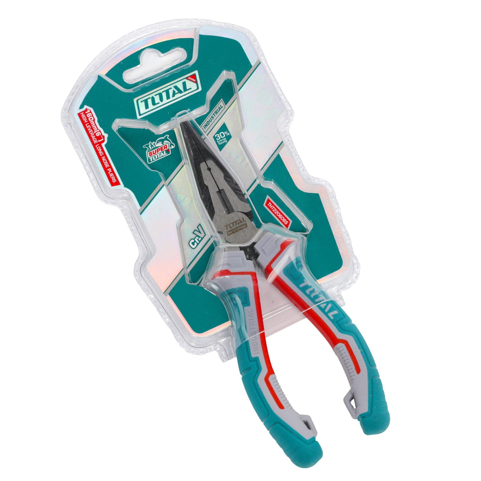 Total High Leverage Long Nose Pliers 160mm / 6"" - THT220606S