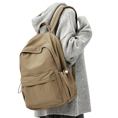 Simple School Backpack For Women Men Aesthetic Medium Backpack Lightweight Ca...