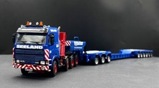 Scania 143 Scheuerle Intercombi 9 Achs Anhänger "Seeland" WSI LKW Modelle 1:50