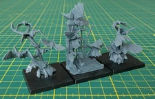 3 x Highlands Miniatures Transilvanya Bat Swarms (bases included)