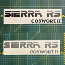 OEM Boot Stickers Badge Light/Dark Grey fits Ford Sierra Cosworth Reproduction