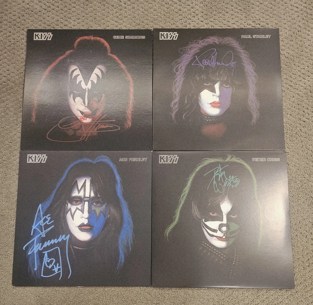 【直筆サイン】KISS WORLD DOMINATION 超希少品 Kiss Signed Record In Vinyl Records for sale | eBay