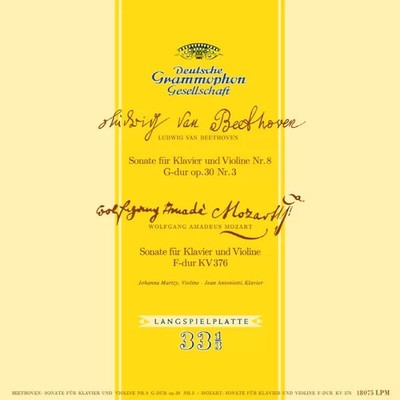 Analogphonic JOHANNA MARTZY Beethoven Sonatas Violin Klavier 180g Vinyl Mono