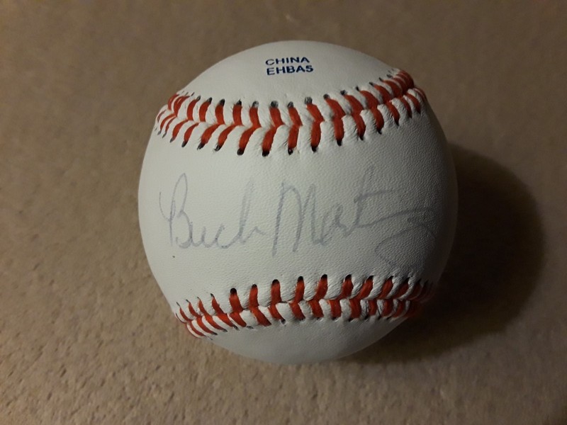 Buck Martinez MLB Toronto Blue Jays Signed Autograph Baseball Brewers/Royals 