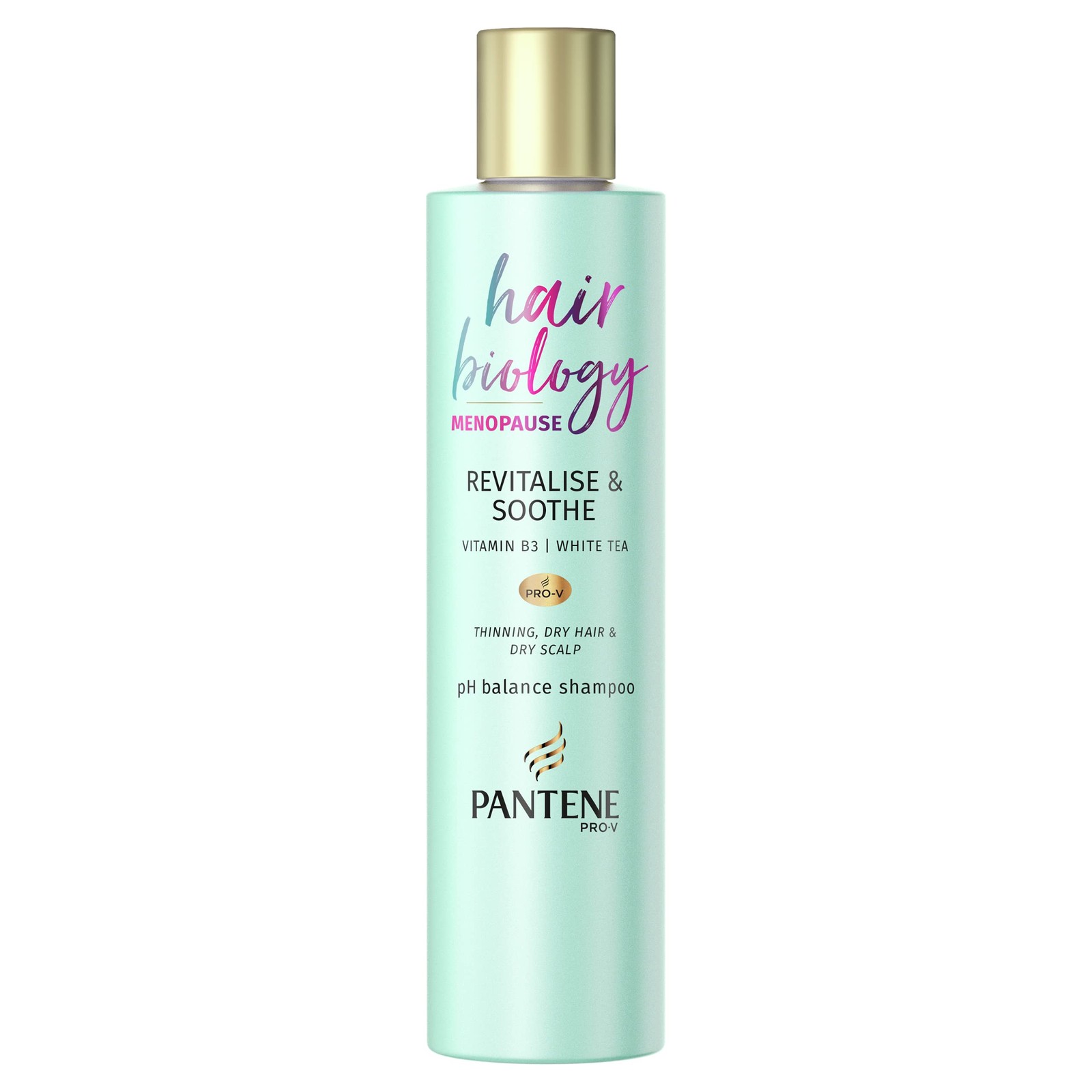 Pantene Revitalize & Soothe Menopause Shampoo 250ml 250 ml (Pack of 1), Mint - Image 4