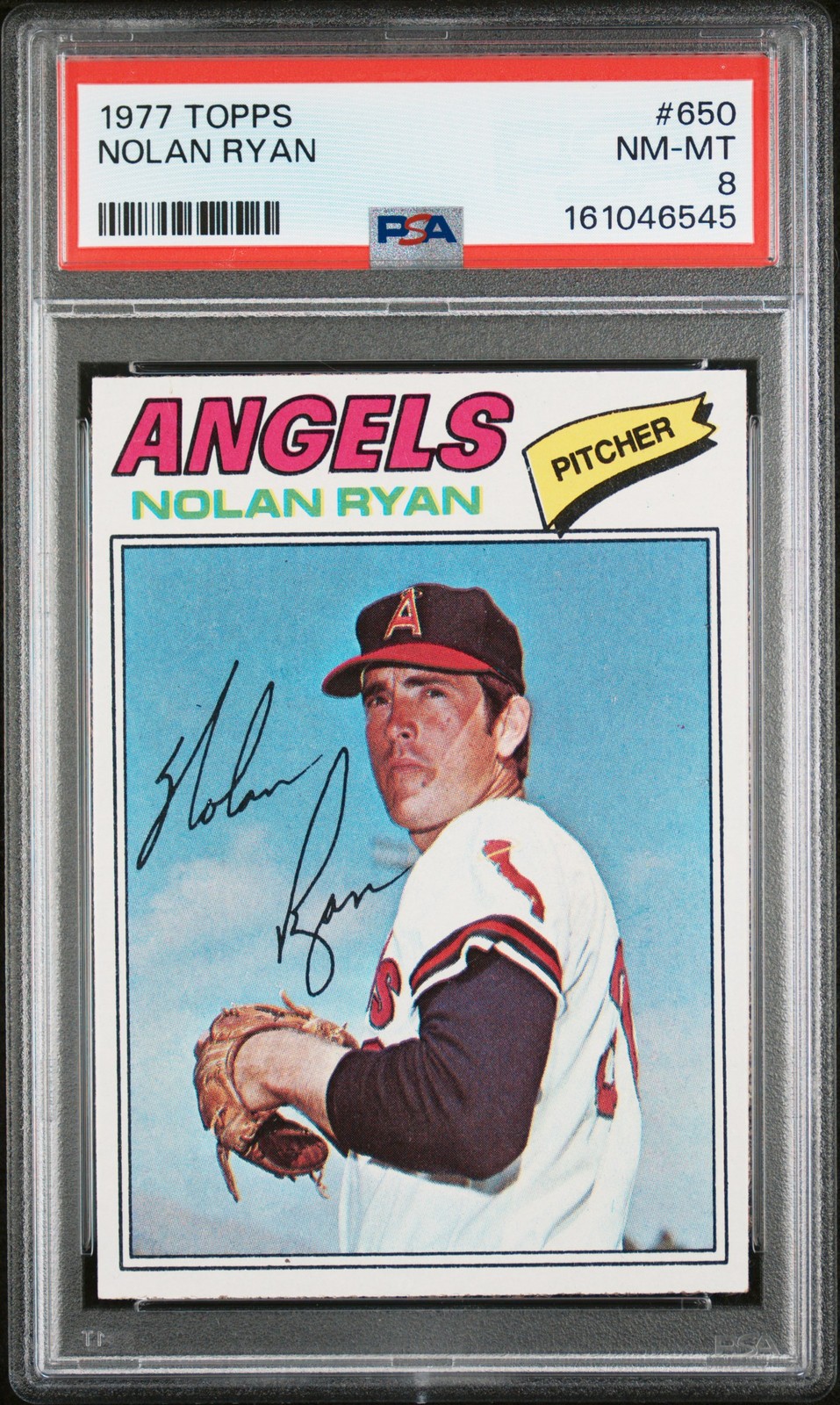 1977 TOPPS #650 NOLAN RYAN PSA 8 view 1