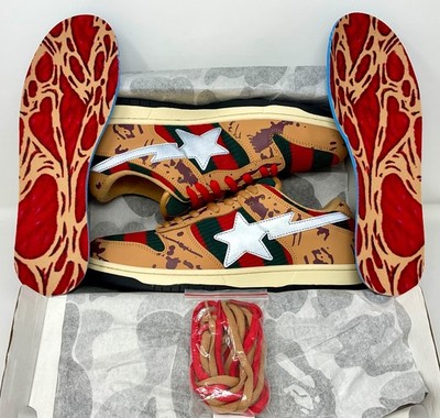 Bapesta x Indigo Studios NIGHTMARE FREDDYS Size 11.5M (2024) Brand New OG ALL !!