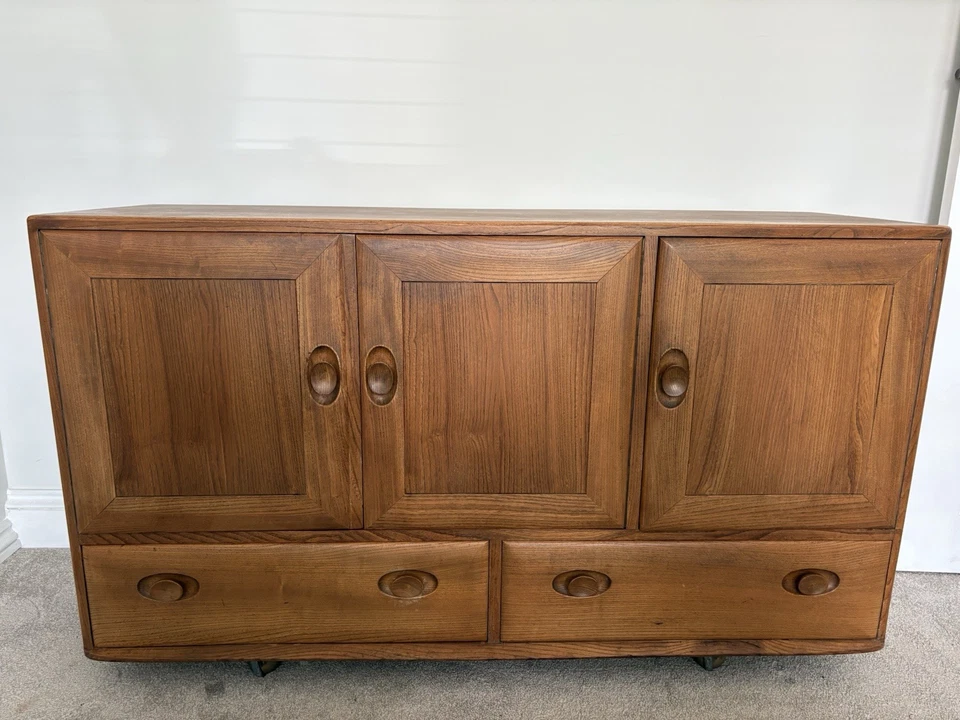 Ercol Blonde Sideboard Windsor Mid-Century Retro C1950s Solid Elm - Image 1 of 4