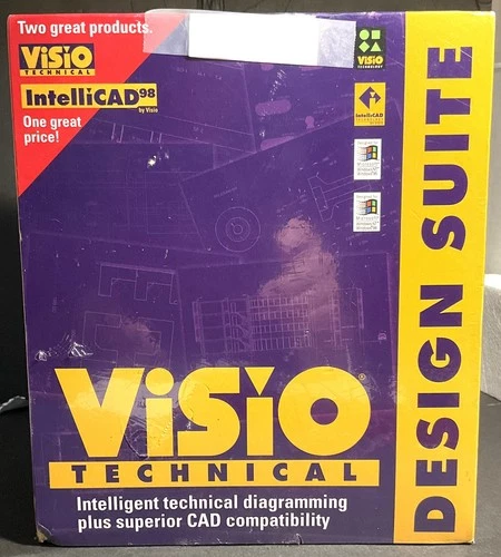 Visio Technical and Intellicad98 Design suite - Brand New - Sealed - see specs