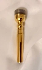 SCHILKE LEISTER Bach 1 1/2C Trumpet underpart 27 throat GOLD PLATE *S bb