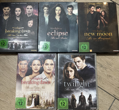 NEUWERTIG Twilight Reihe 1-4 Komplett/ FAN EDITION RARITÄT DvD