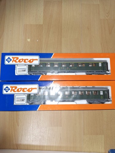 Roco 1x 44880/ 1x 44878 Personenwagen Der SBB  Spur h0/DC/OVP | Condition: Gebraucht