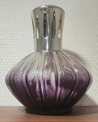 Alte Schäferlampe aus Glas Mauve Farbverlauf. Sehr guter Zustand