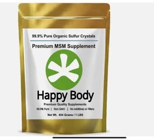 Organic Sulfur Crystals - 99% Pure MSM Crystals, Premium MSM Supplement - Excell