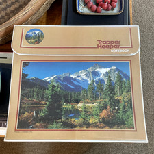 VTG Mead Trapper Keeper 1980s Binder Only Mountain Scene Landscape