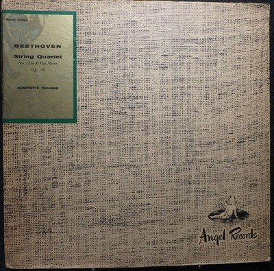 Ludwig van Beethoven, Quartetto Italiano, Quartet For Strings In B Flat Major, O