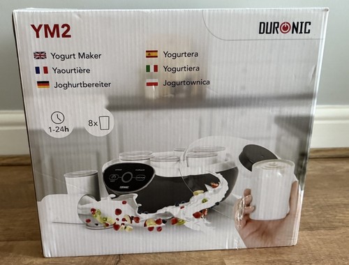 Duronic Joghurtbereiter YM2 mit 8 Keramiktöpfen Digitalanzeige