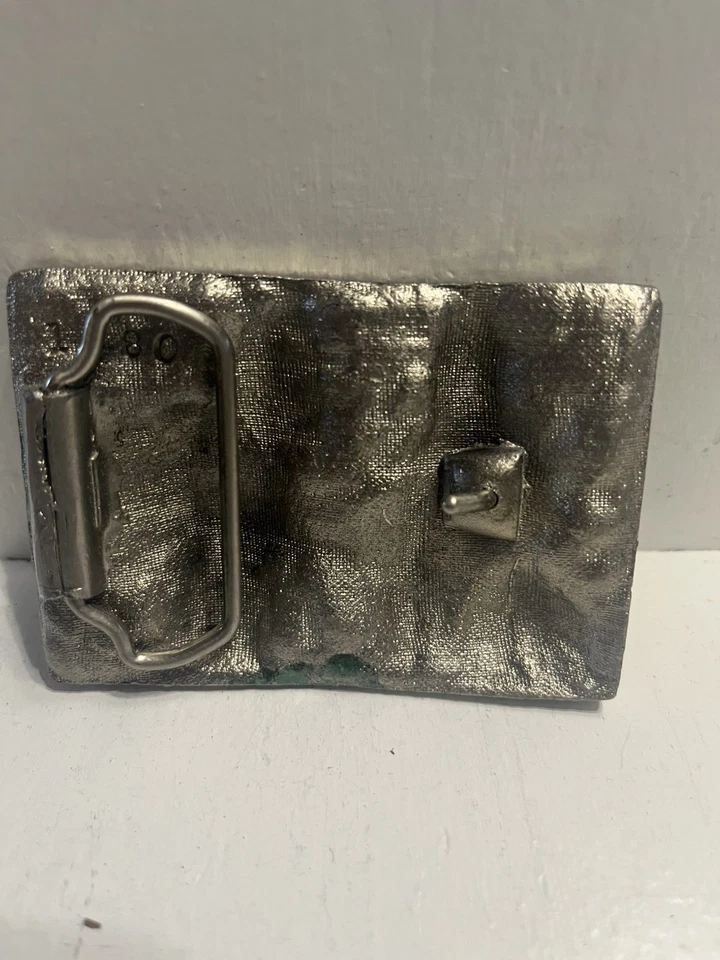 - Hebilla de cinturón arte abstracto vintage de latón para mujer desnuda años 70 Foto 3 de 4