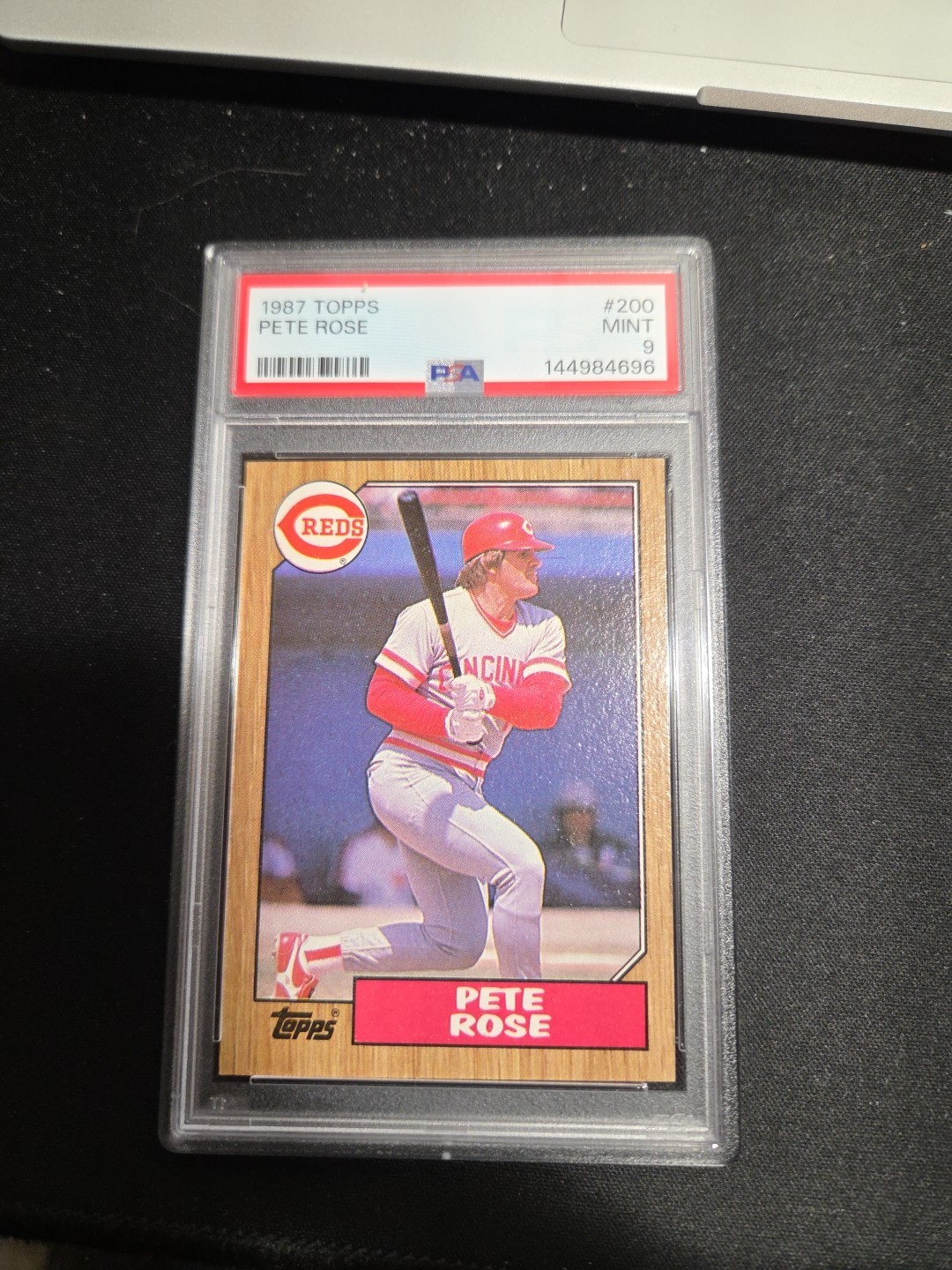1987 Topps Pete Rose #200 Cincinnati Reds PSA 9 MINT Graded Card!!!